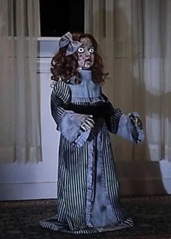 36"Vintage Doll Halloween Animatronic Decoration