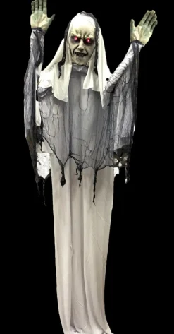 White Vampire Hanging Halloween Decoration - 6'