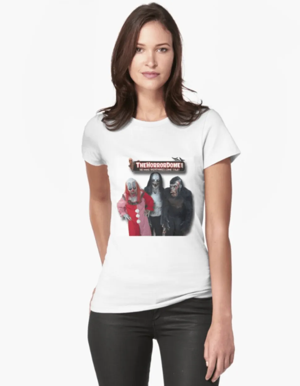 Women's HorrorDome Monster Fitted T-Shirt