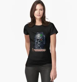 Women's HorrorDome Zombie Skull Fitted T-Shirt
