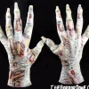 Zombie Skeleton Hands Halloween Costume Gloves